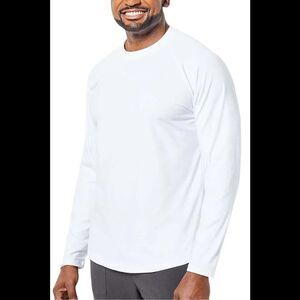 Men with Control Baseball Sweatshirt White - Regular